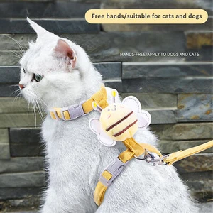 Arnés y correa para gatos | Arnés a prueba de escape de viaje resistente a mordeduras para gatos 120 cm - Imagen 1 de 18