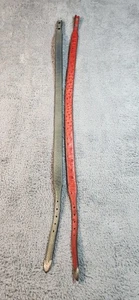 Herb's Western Belts Genuine Leather Ostrich Size 28 Handmade In USA Lot Of 2 - Picture 1 of 2