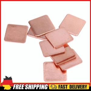 10 pcs 20mmx20mm 0.5mm Heatsink Copper Shim Thermal Pads for Laptop - Bild 1 von 3