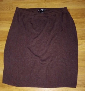 womens nina charles skirt size 3x brown elastic waist - Picture 1 of 2