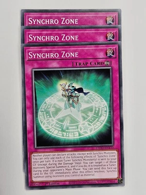 Yu Gi Oh - 3x L5DD-ENY30 Synchro Zone - Common - Image 1 of 4