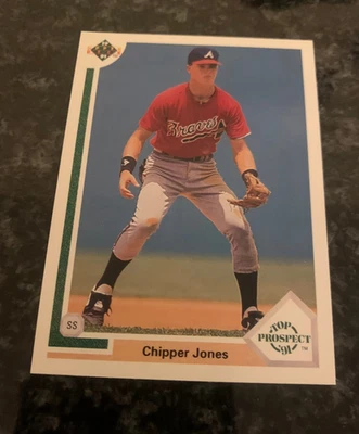 1991 Upper Deck Top Prospect #55 CHIPPER JONES ROOKIE......NM-MT+ - Image 1 of 2