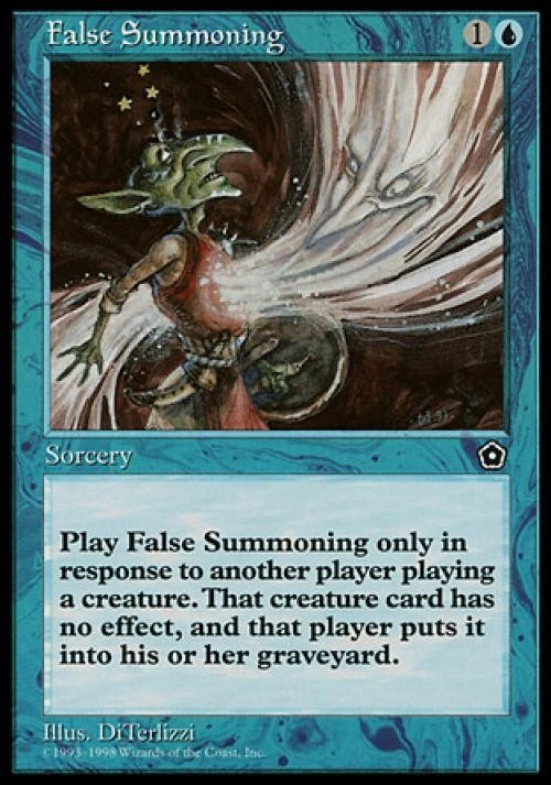 False Summoning - Light Play MTG Portal Second Age - Image 1 of 1
