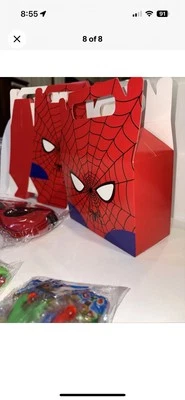 Spiderman Themed Party Gift Boxes Set of 10 - Image 1 of 4