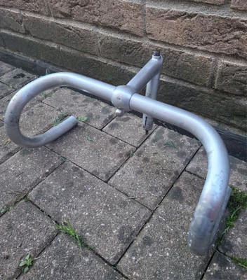 RARE AMBROSIO CHAMPION Stem And Handlebar Set Bianchi Campione Del Mondo Legnano - Immagine 1 di 4