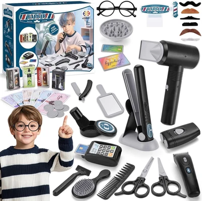 Set Da Parrucchiere per Bambini,Kit Parrucchiera Bambini,Set Parrucchiera Con Ta - Immagine 1 di 4