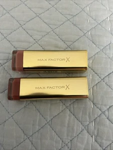 2x Max Factor X Colour Elixir Lipstick #725,#735.simply Nude,maroon Dust - Picture 1 of 7