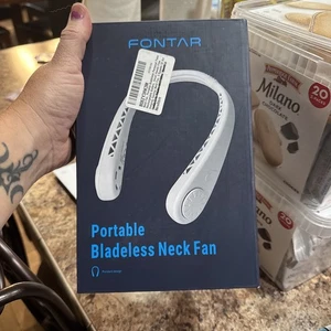 Fontar Portable Bladeless Neck Fan Pink - Picture 1 of 2