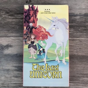 The Last Unicorn VHS Tape Alan Arkin Jeff Bridges Mia Farrow ITC Rankin Bass - Picture 1 of 5
