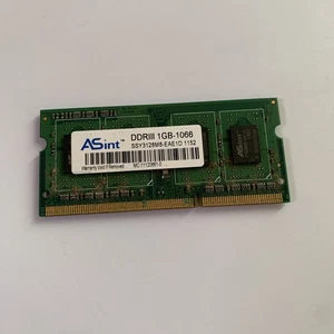 ASint 1GB DDR3 Sodimm Laptop RAM 1066 SSY3128MB-EAE1D 1152 - Picture 1 of 2