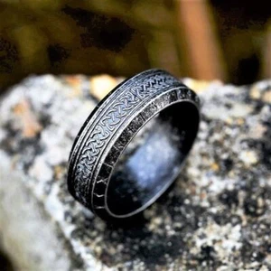 Wikinger Vintage Runenring Edelstahl Vintage keltisch nordisch Ring Band - Bild 1 von 13