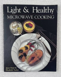 Vintage Light and Healthy Microwave Cooking Softcover Cookbook 1987 - Picture 1 of 12