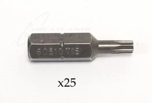 25 Proto Tools J60510 Power Screwdriver Torx Bit 1/4" Hex Size T15 - Picture 1 of 2