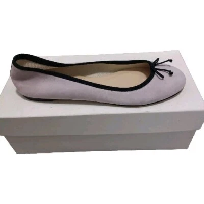 Zapatos planos de ballet LK Bennett talla UK 6 de cuero lila clásicos nuevos  Foto 1 de 4