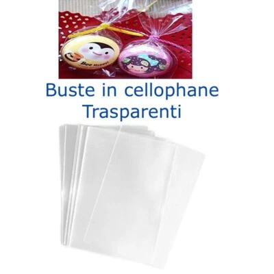 Buste in cellophane piatte trasparenti  misura 20 x 35  cf da 50pz - Immagine 1 di 4