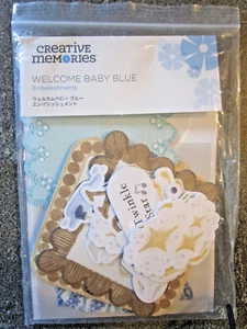 CREATIVE MEMORIES -WELCOME BABY BLUE Embellishments 2024 NEW - Picture 1 of 6