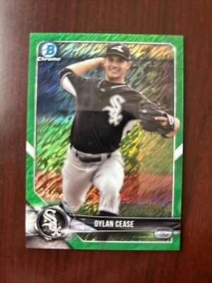 2018 Bowman Chrome  Dylan Cease #BCP175  Green Shimmer Refractor /99 *Mint* - Image 1 of 2