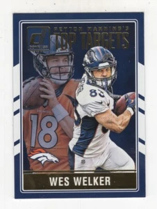2019 PANINI DONRUSS FOOTBALL PEYTON MANNING'S TOP TARGETS WES WELKER #8 - Picture 1 of 1