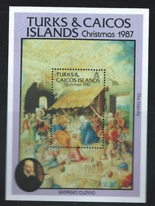 Turks & Caiso Islands Sc 723 Christmas 1987 Nativity from Townley Lectionary - Picture 1 of 4