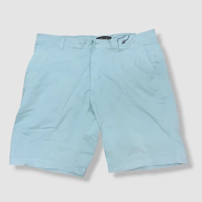 Shorts masculino Bloomingdale's sarja azul ajuste regular tamanho 38 US$ 29 - Imagem 1 de 3