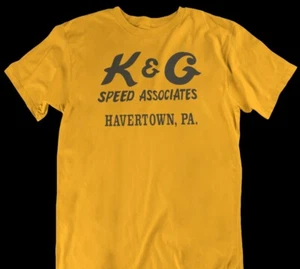 K & G Speed Associates Havertown, PA JUNGLE JIM Men's Gold T shirt NHRA Drag - Picture 1 of 5