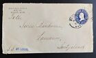 USA 1915 Ganzsache Umschlag 5 Cents blau gestempelt BOSTON MASS