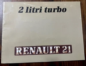 Libretto Uso E Manutenzione Renault 21 2 Litri Turbo - Foto 1 di 2