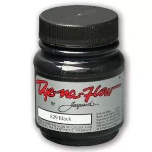 Black Magic Dye-Na-Flow - 2.25 OZ - Fabric Paint for DIY Projects, Textile Art, - Picture 1 of 2