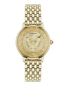 Versace Women's VE6F00623 Medusa Alchemy Swiss Quartz Gold IP Watch - Picture 1 of 10