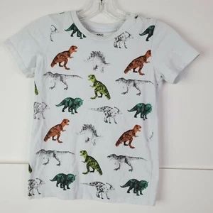 Epic Threads Boys White Dinosaurs T-Shirt Size 7 - Picture 1 of 7