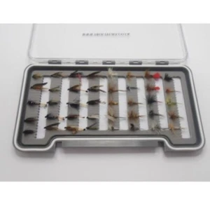 40 BARBLESS Wet and Dry Flies Boxed Set, 40 Flies Boxed Set, Fly Fishing DIY56 - Picture 1 of 1