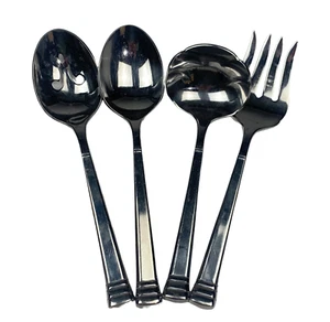 ONEIDA Achievement Rhodes Stainless steel flatware serving pieces lot of 4 - Picture 1 of 5