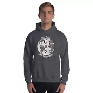 No Gods No Masters Atheist World Shirt Anarchy Punk Protest Mens Pullover Hoodie - Picture 1 of 18