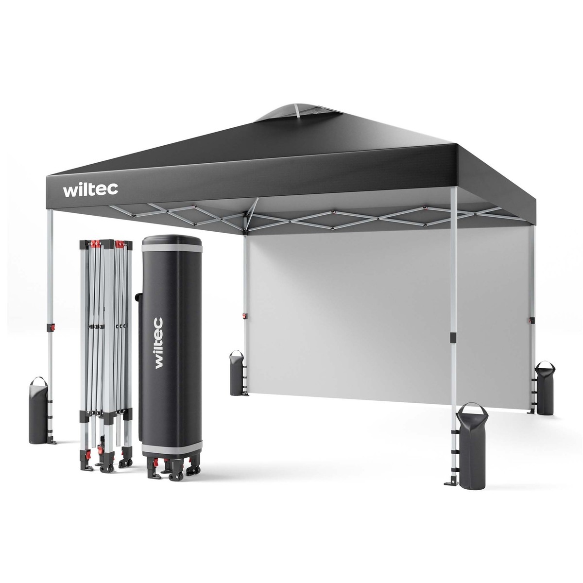 Gazebo Outsunny 6x3 M Pieghevole - Con Pareti Removibili, Finestre E Borsa Trasporto, In Acciaio E Poliestere, Blu - Foto 3