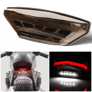Motorcycle LED Tail Light Turn Signal Rear Brake Stop Indicator Running Lamp - Picture 1 of 14