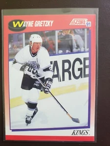 1991-92 Wayne Gretzky Score Bilingual French Canadian Purple Border Los Angeles - Picture 1 of 2