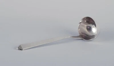 Georg Jensen Pyramid. Sauce spoon in sterling silver, all silver. - Image 1 of 4