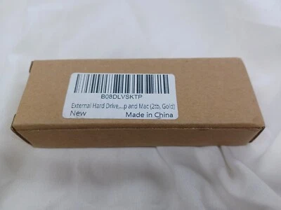 GOLD External Hard Drive, Slim External Hard Drive Portable Storage Drive - Image 1 of 4