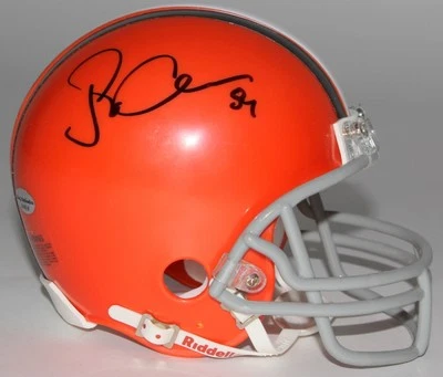 Mini capacete Jordan Cameron assinado Browns (certificado de autenticidade de folha) Cleveland's top draft escolha  - Imagem 1 de 3