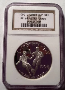 1994 S World Cup Liberty Dollar - Picture 1 of 2