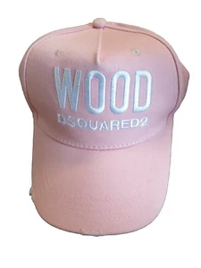 DSQUARED2 WOOD DISTRESSED CAP PINK - Picture 1 of 4