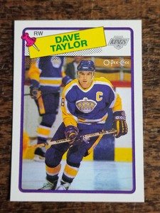 1988-89 O-PEE-CHEE NHL HOCKEY #46 DAVE TAYLOR LOS ANGELES KINGS