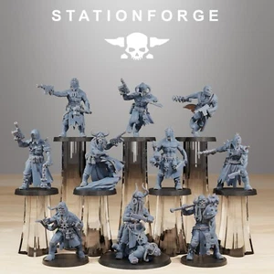 Corrupted Guard Sectarians (x10)/TTRPG/Wargaming/Grimdark/3DPrint/Station Forge - Picture 1 of 6