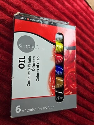 Juego de pintura al óleo Daler Rowney Simply - 6 tubos de 12 ml Foto 1 de 2
