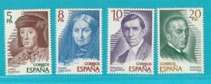 España de 1979 ** Sin usar MiNr. 2404-2407 escritores - Imagen 1 de 1