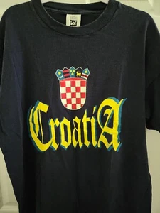 Vtg Croatia Lee Heavy Weight Cotton Made In USA XL - Picture 1 of 6
