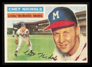 Chet Nichols 1956 Topps #278  Milwaukee Braves