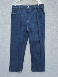 Everlane Womens Blue Jeans 33 MES: 36X29 Way High Jean Organic Cotton Selvedge - Picture 1 of 14