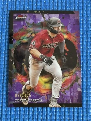 Corbin Carroll 2024 Topps Finest Rare Purple Refractor 099/125 Diamondbacks #280 - Image 1 of 2