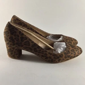 Justfab Leapardino womens Caroline pumps heels brown size 8.5 NWB - Picture 1 of 8